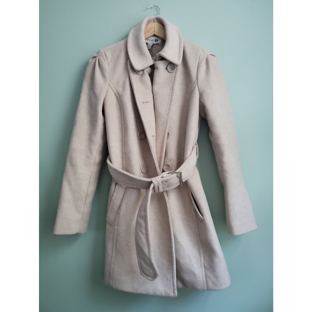 CHIC Tan peacoat from Forever 21